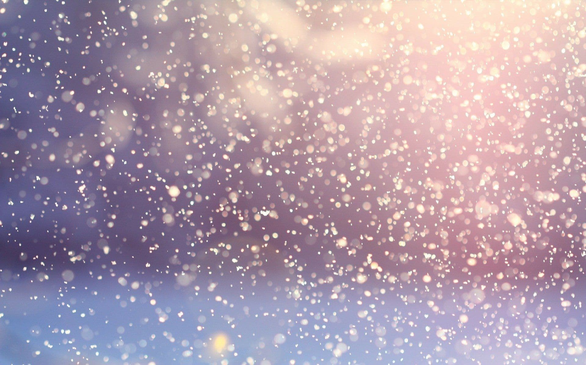 chutes de flocons de neige